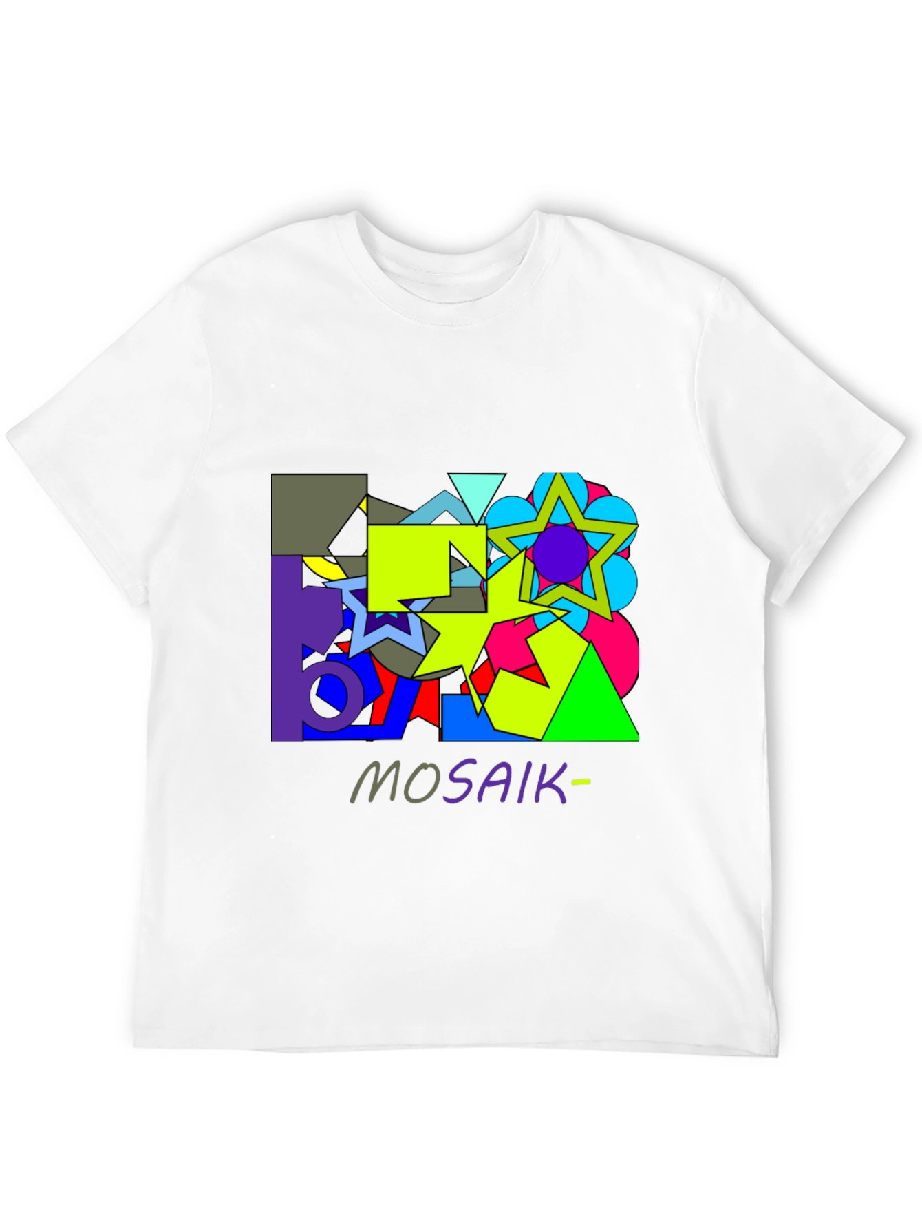 Abstract Geometric Mosaic Graphic T-Shirt - Unisex