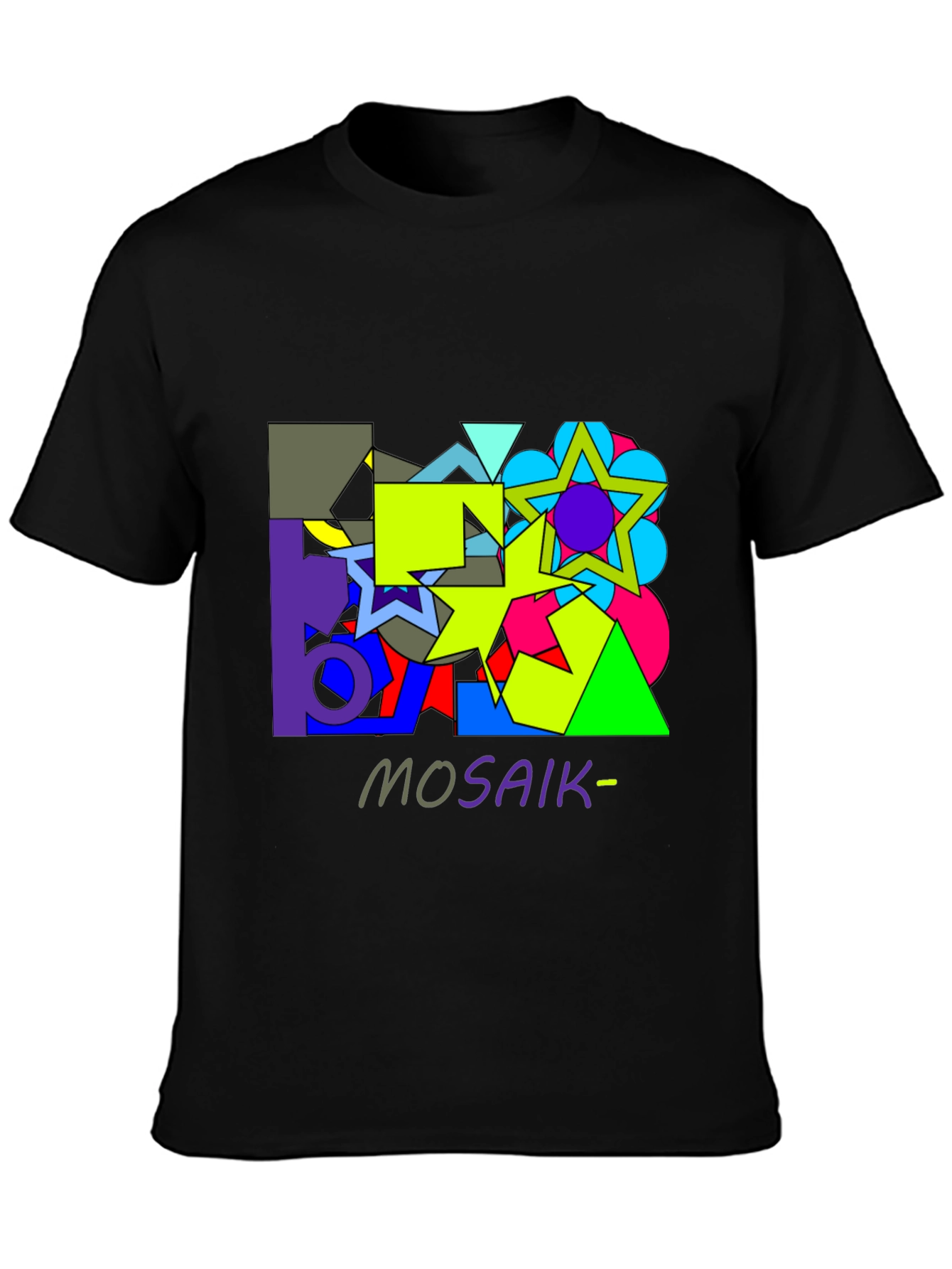 Abstract Geometric Mosaic Graphic T-Shirt - Unisex