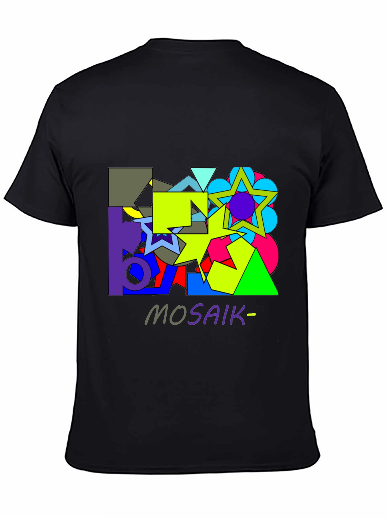 Abstract Geometric Mosaic Graphic T-Shirt - Unisex
