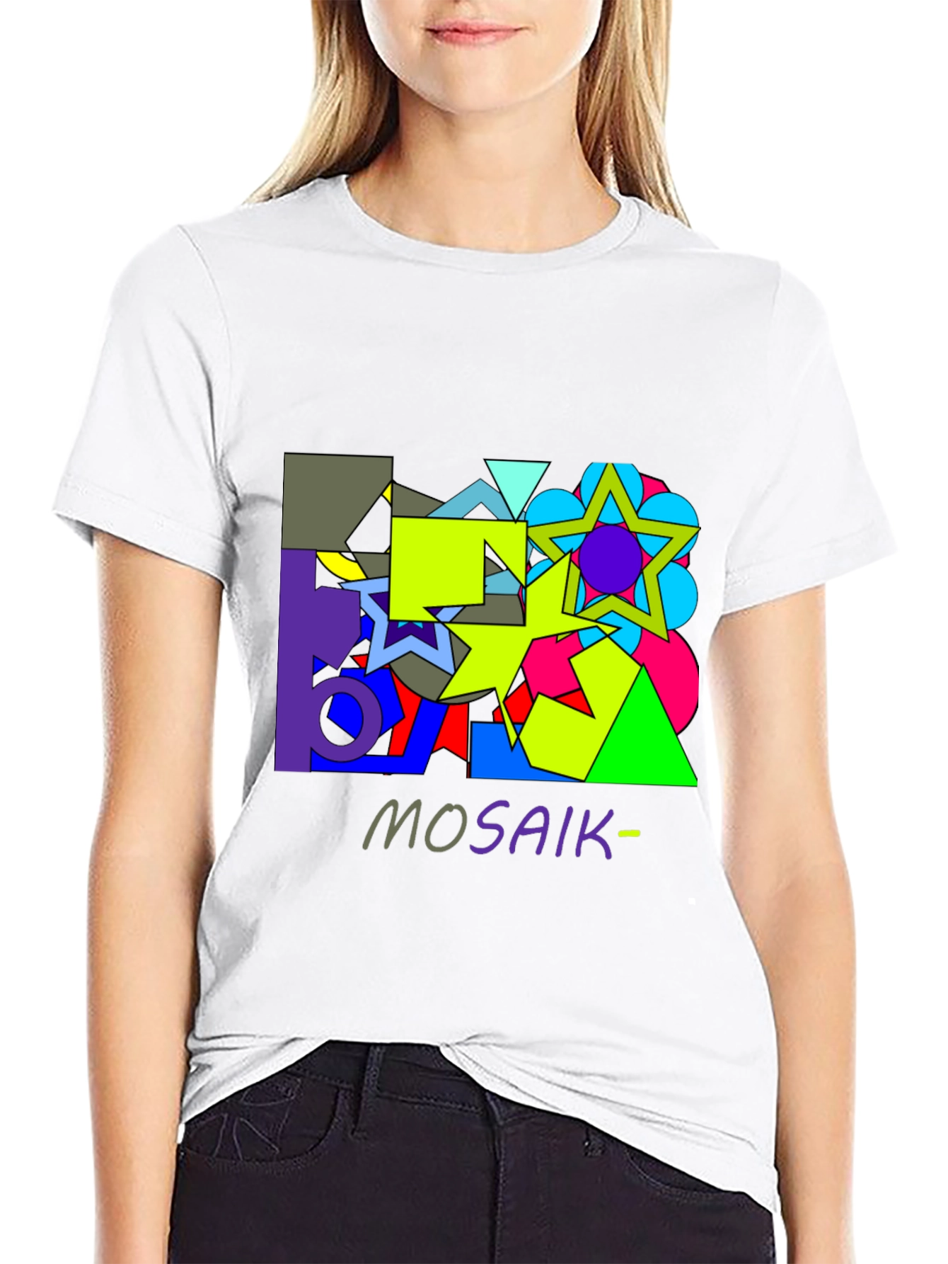 Abstract Geometric Mosaic Graphic T-Shirt - Unisex
