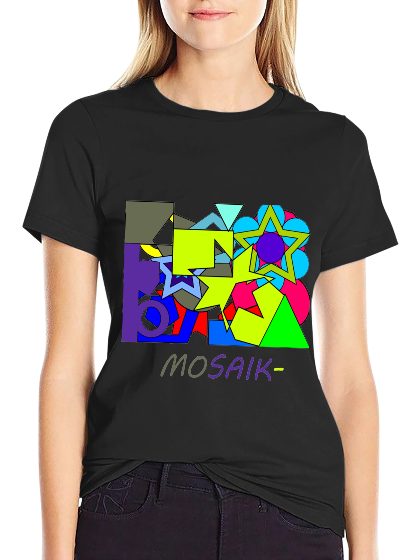 Abstract Geometric Mosaic Graphic T-Shirt - Unisex