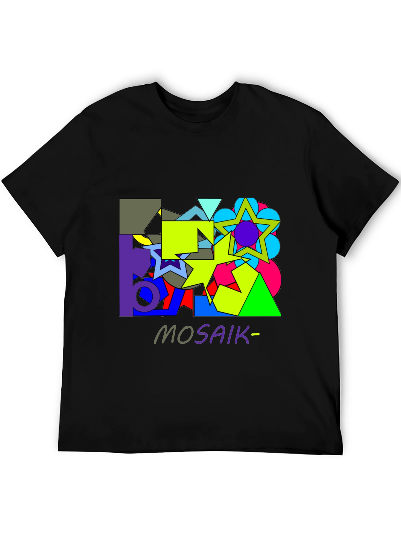 Abstract Geometric Mosaic Graphic T-Shirt - Unisex