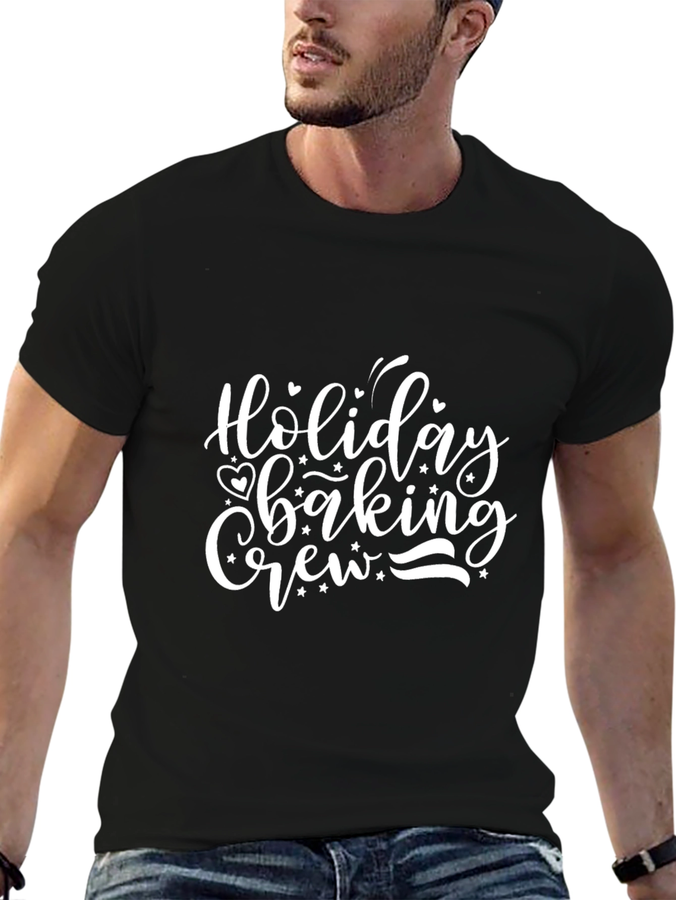 Holiday Baking Crew Black Graphic Tee