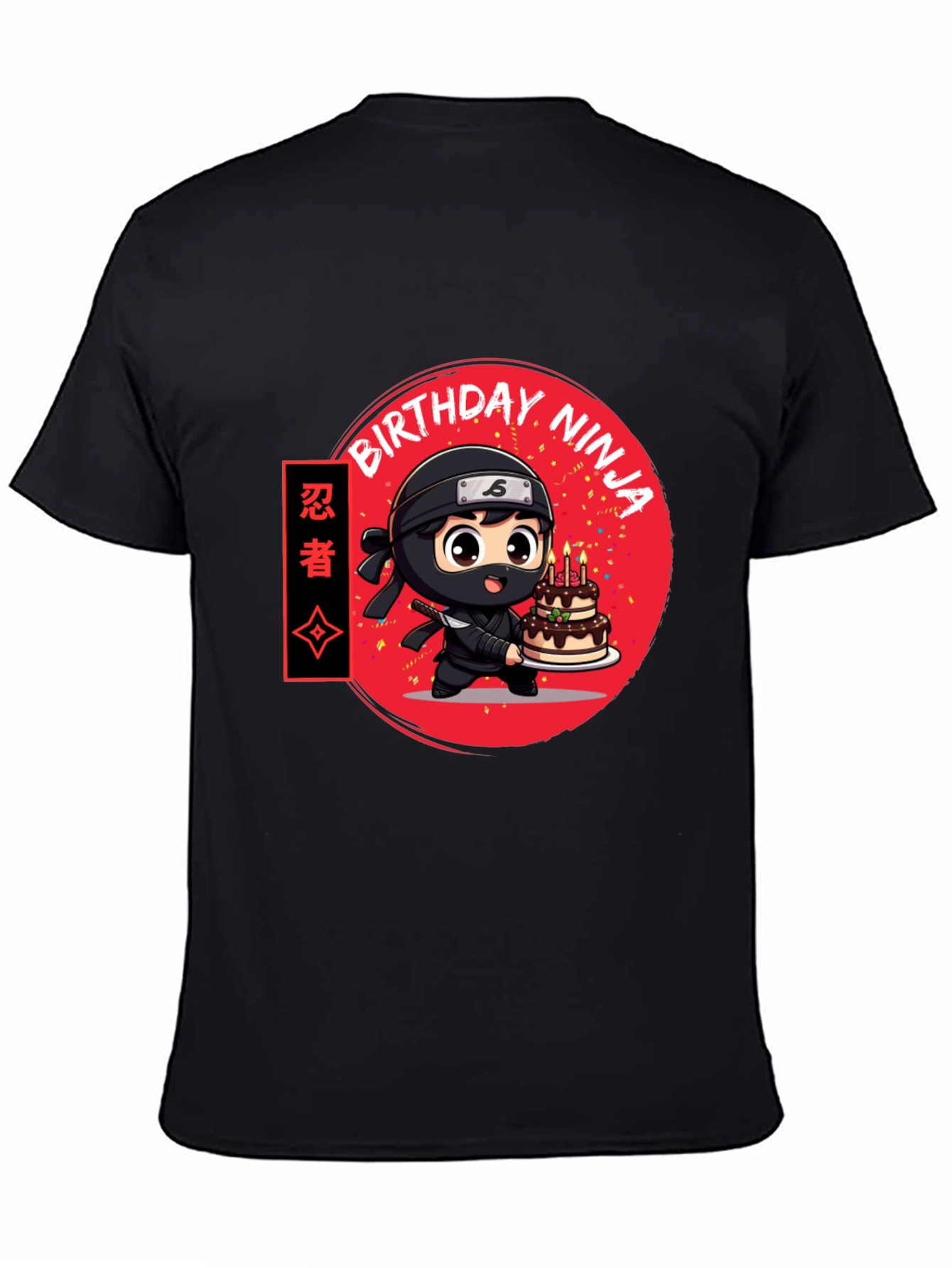 Birthday Ninja Graphic Tee - Cool Anime Style Shirt