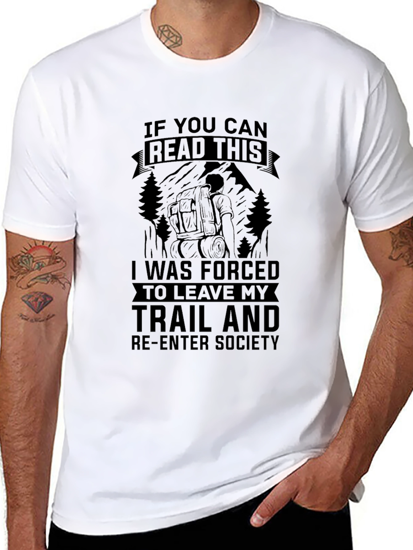 Hiking T-Shirt: Forced to Leave My Trail