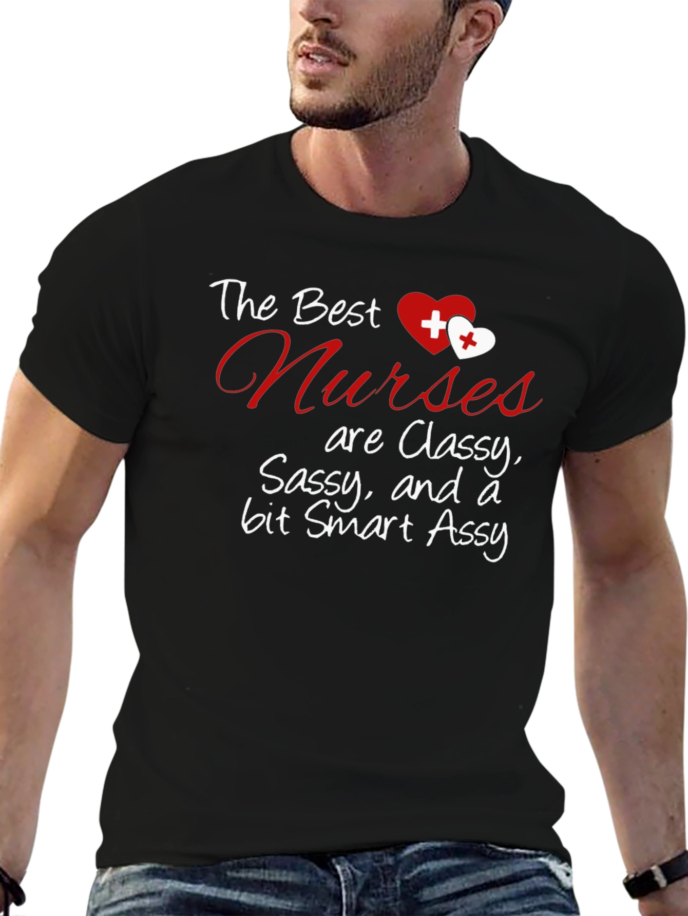 Classy Sassy Nurse T-Shirt - Funny Gift