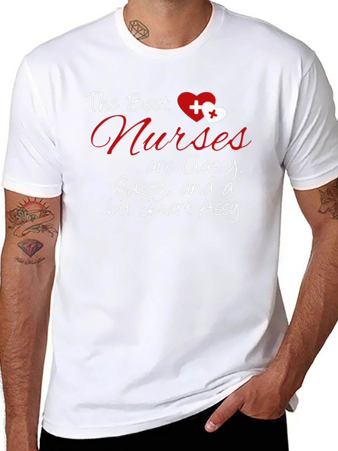 Classy Sassy Nurse T-Shirt - Funny Gift