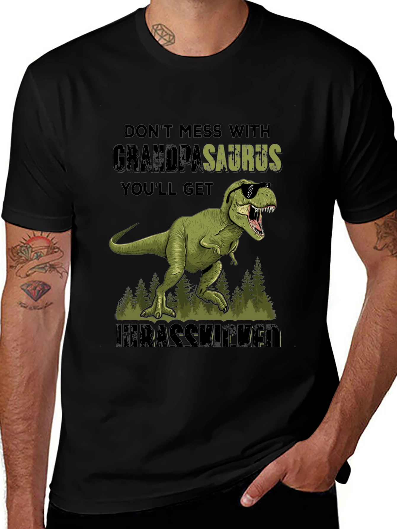 Grandpasaurus T-Shirt - Dont Mess With Grandpa!