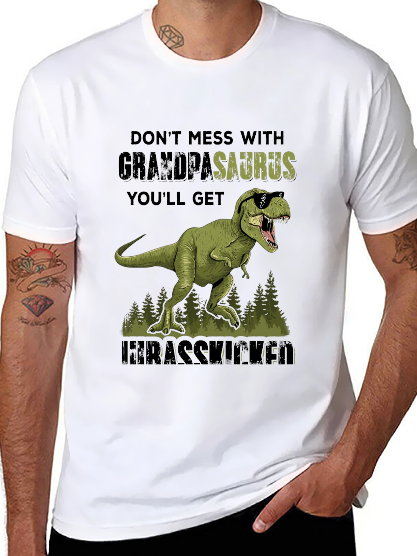 Grandpasaurus T-Shirt - Dont Mess With Grandpa!
