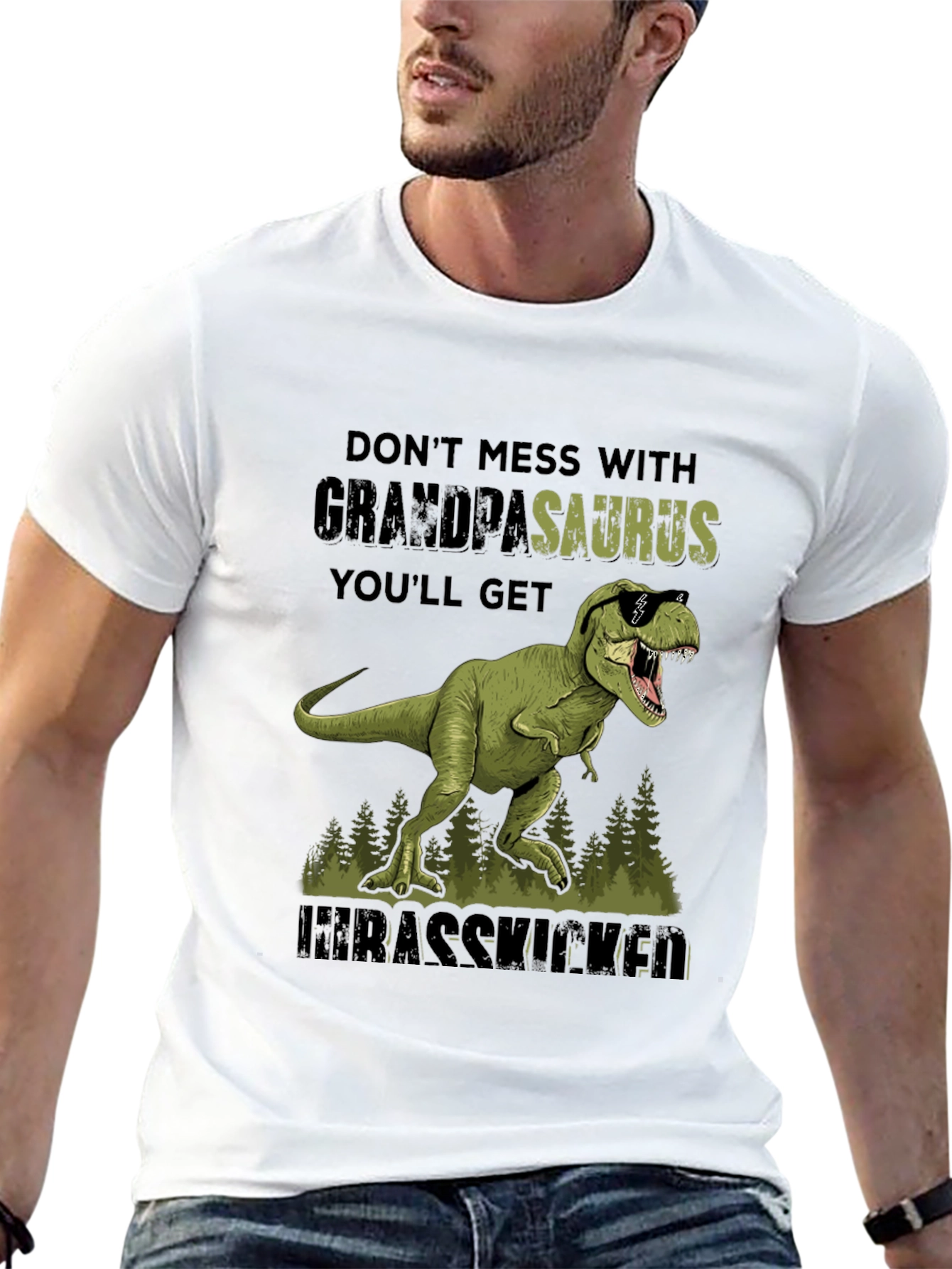 Grandpasaurus T-Shirt - Dont Mess With Grandpa!
