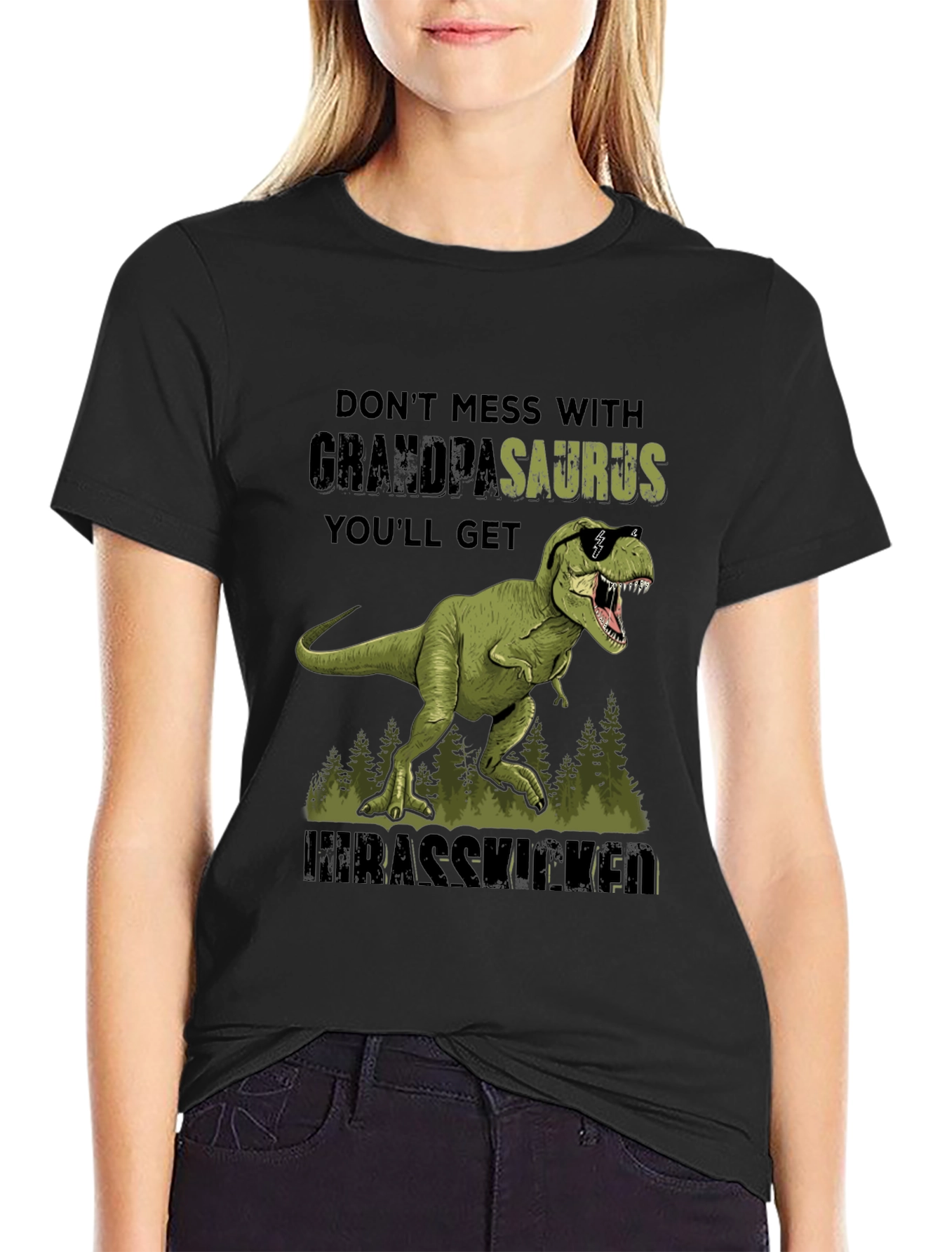 Grandpasaurus T-Shirt - Dont Mess With Grandpa!