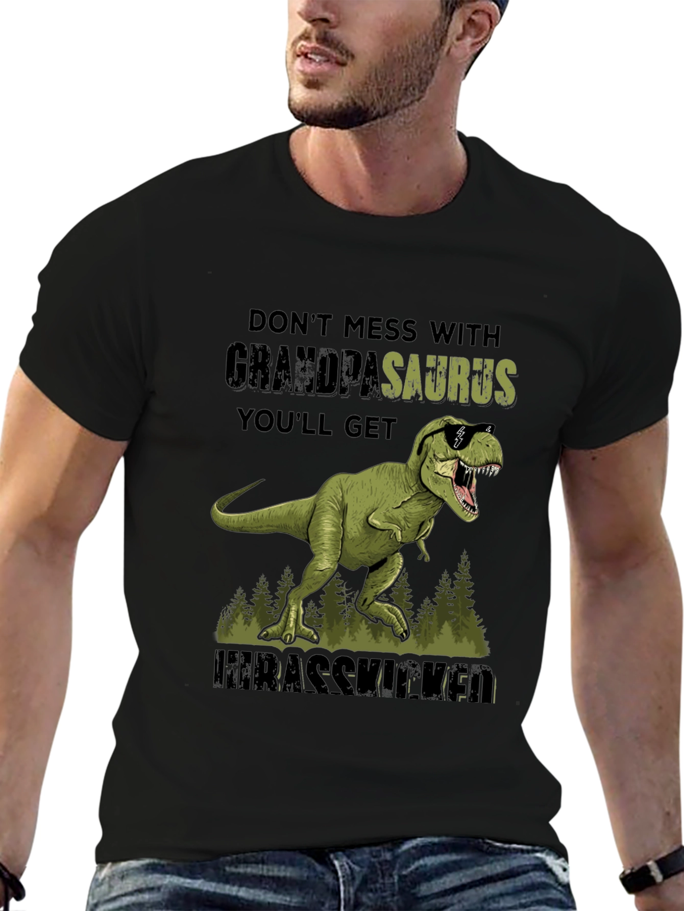 Grandpasaurus T-Shirt - Dont Mess With Grandpa!
