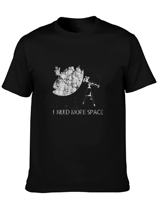 I Need More Space Black T-Shirt - Astronomy Tee