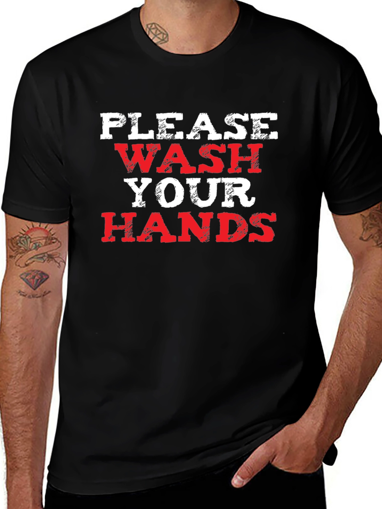 Please Wash Your Hands Graphic Tee