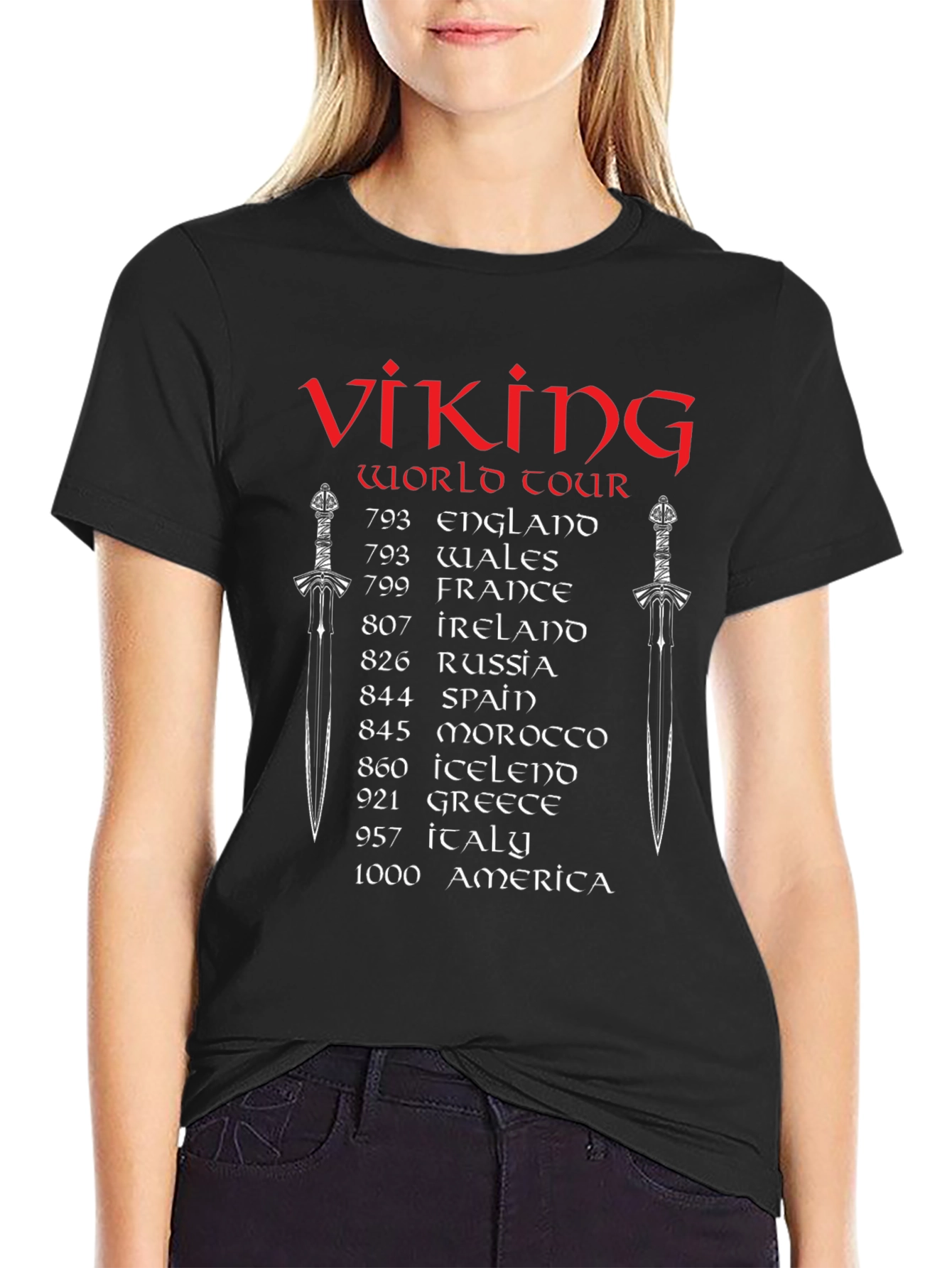 Viking World Tour Black T-Shirt