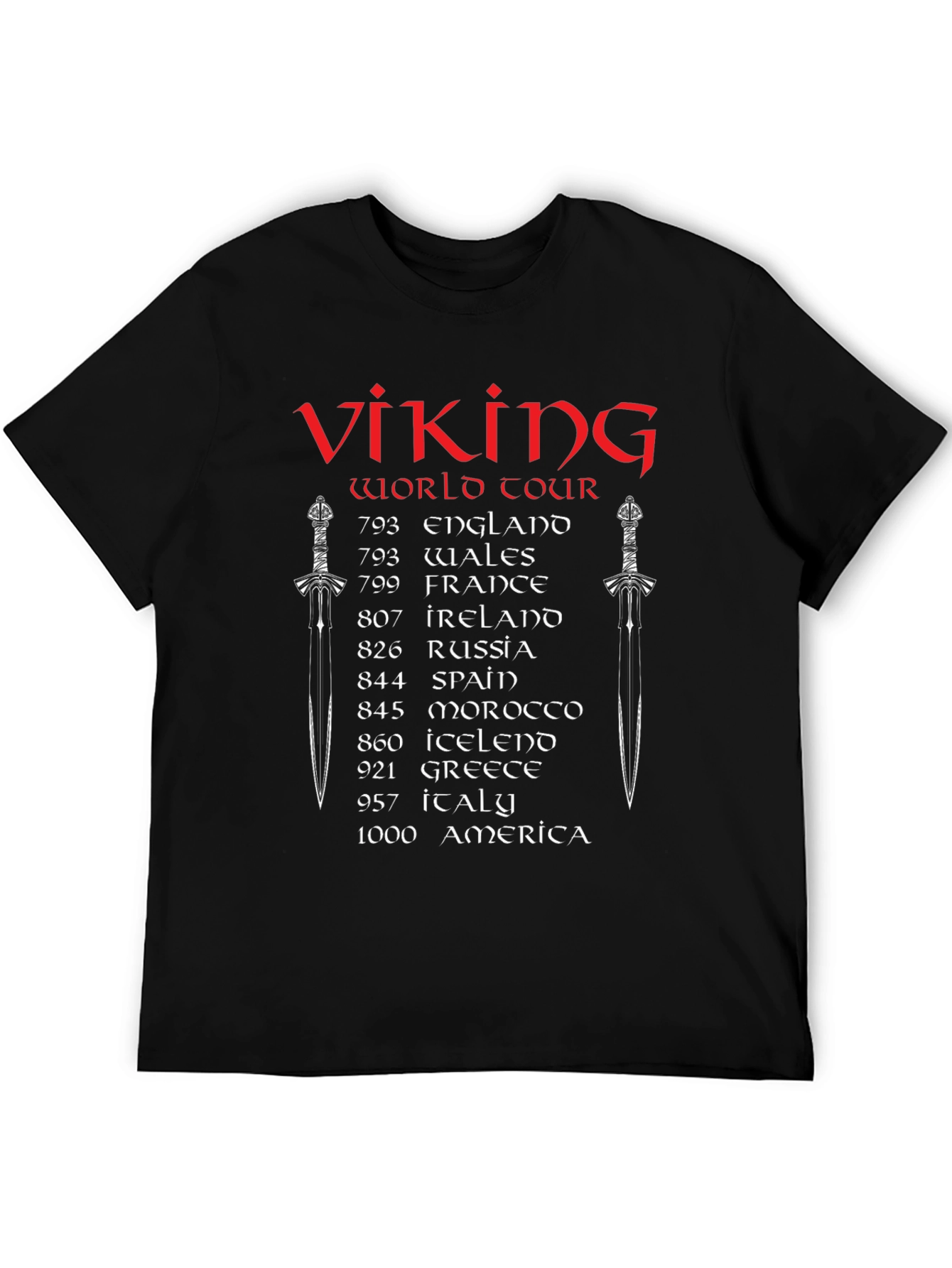 Viking World Tour Black T-Shirt