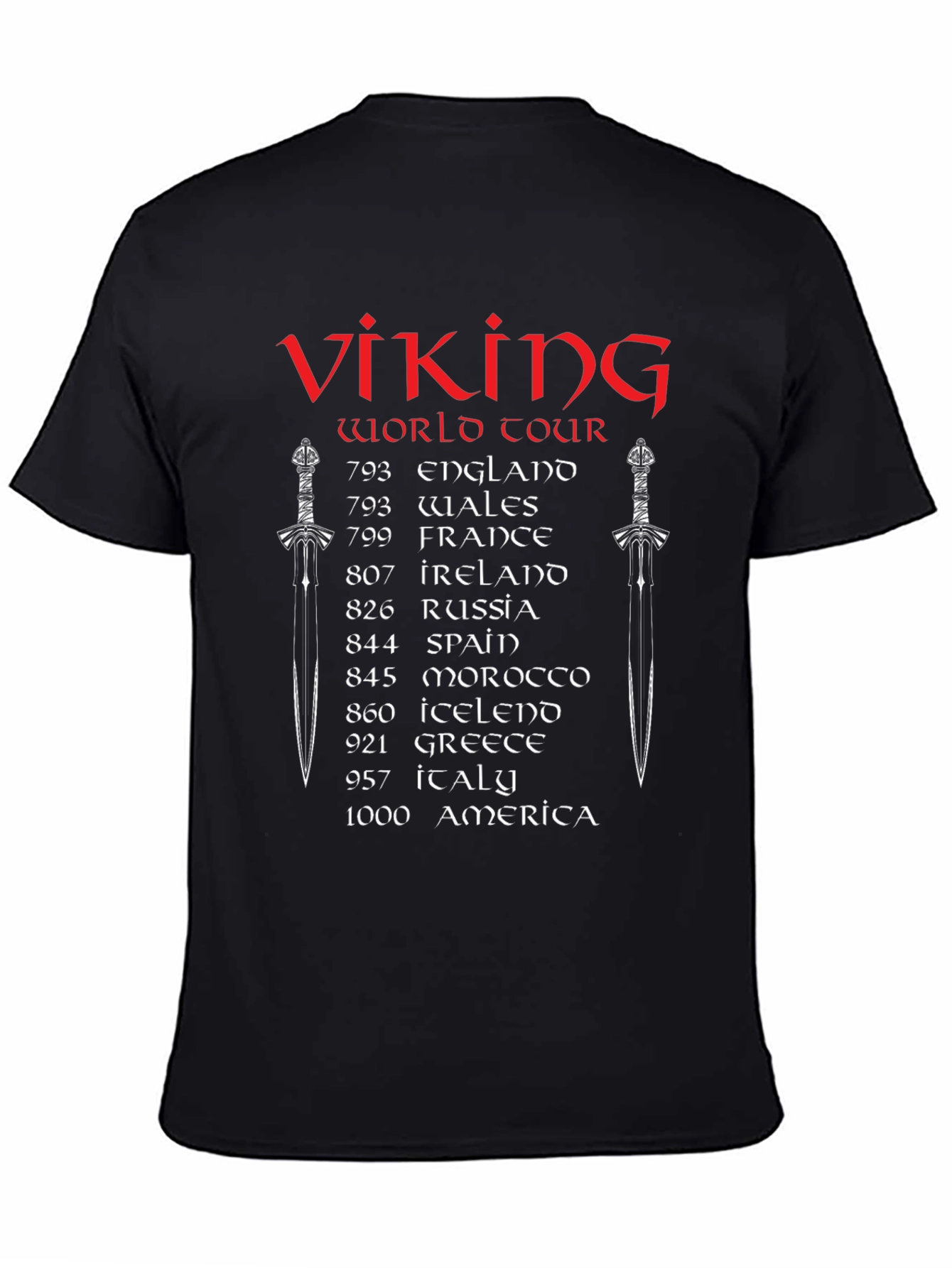 Viking World Tour Black T-Shirt