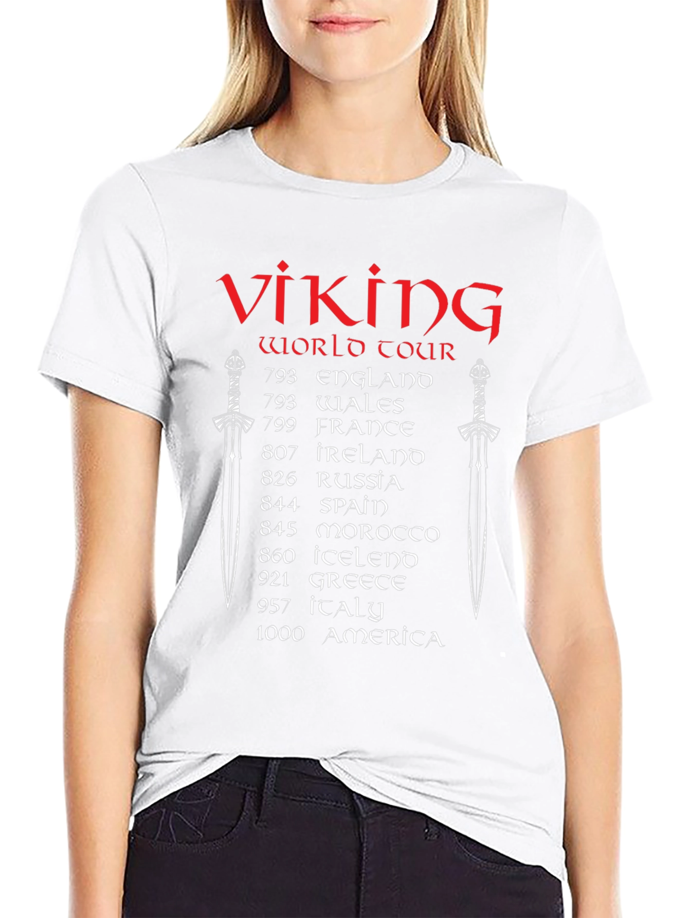Viking World Tour Black T-Shirt