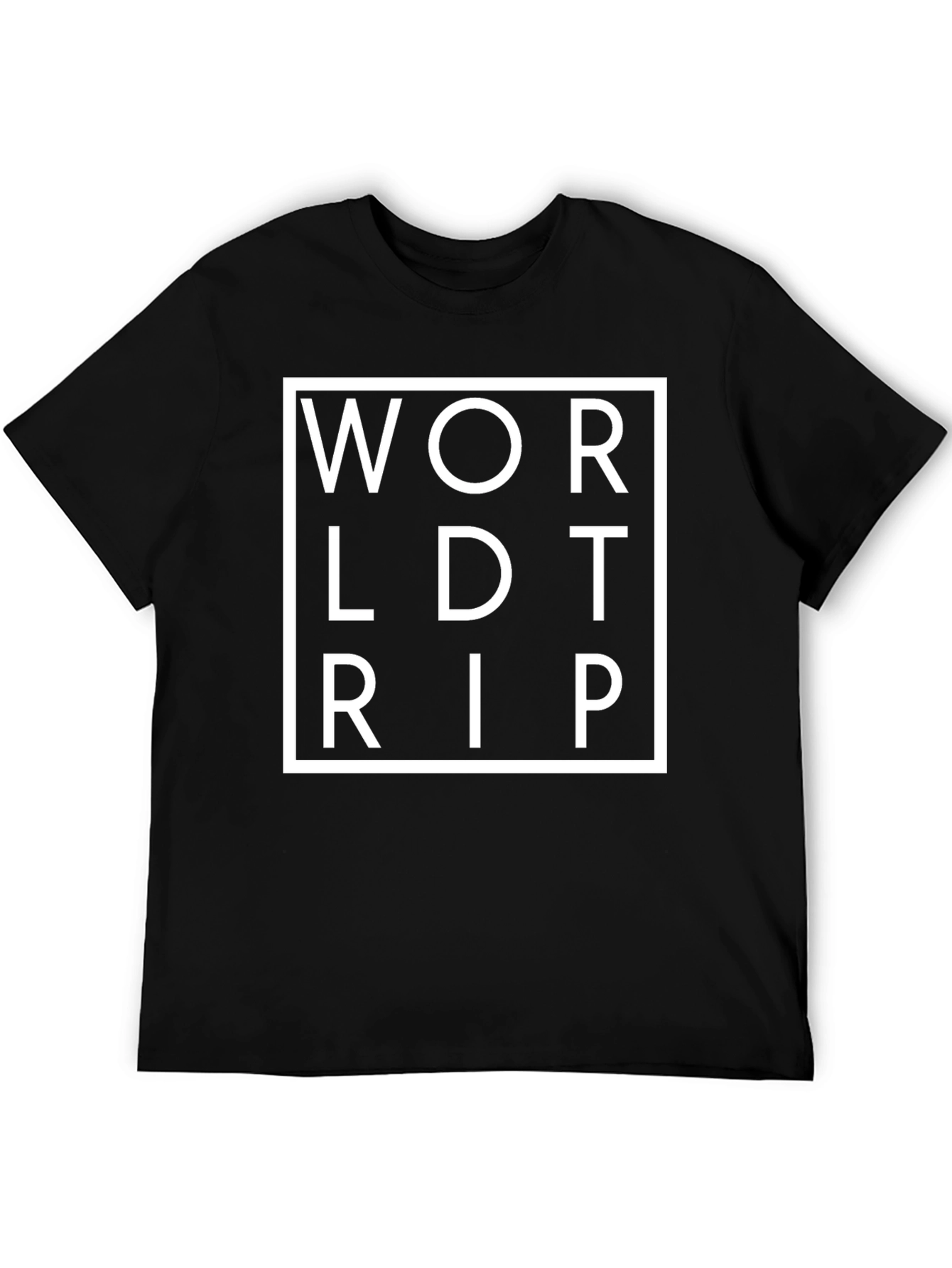 World Trip Black Graphic Tee