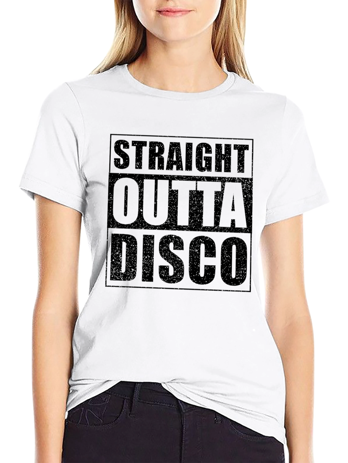 Straight Outta Disco Black T-Shirt