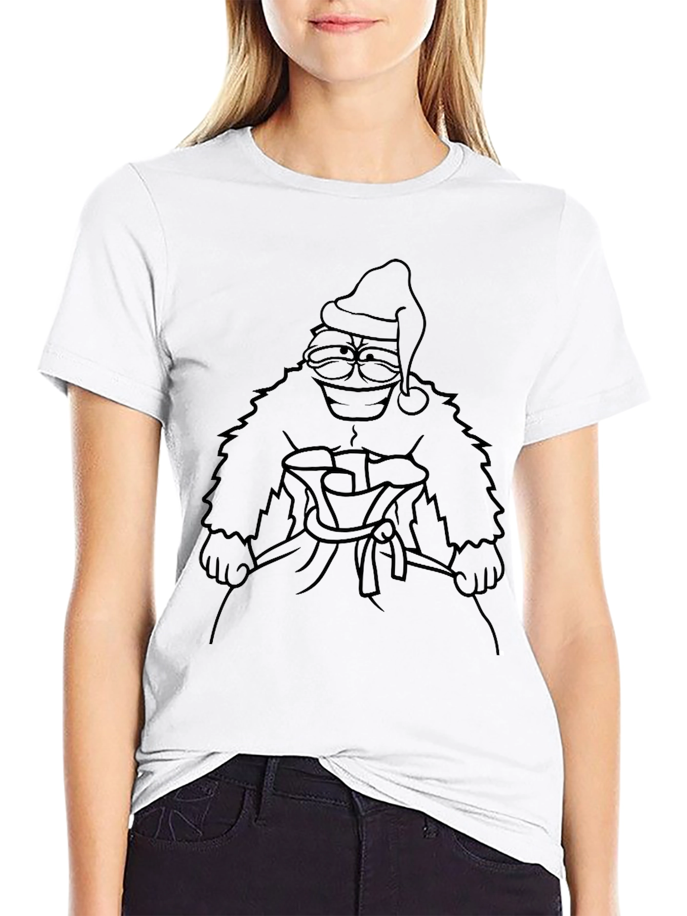 Santa Ape Graphic Tee - Black T-Shirt