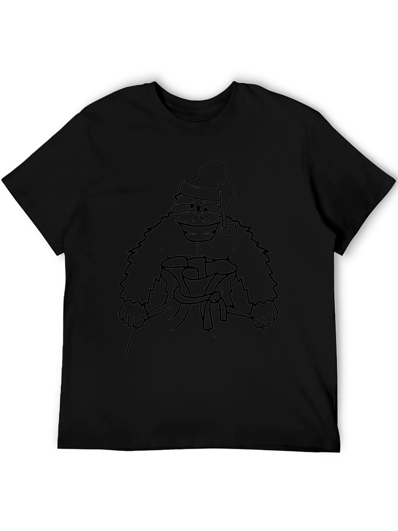 Santa Ape Graphic Tee - Black T-Shirt