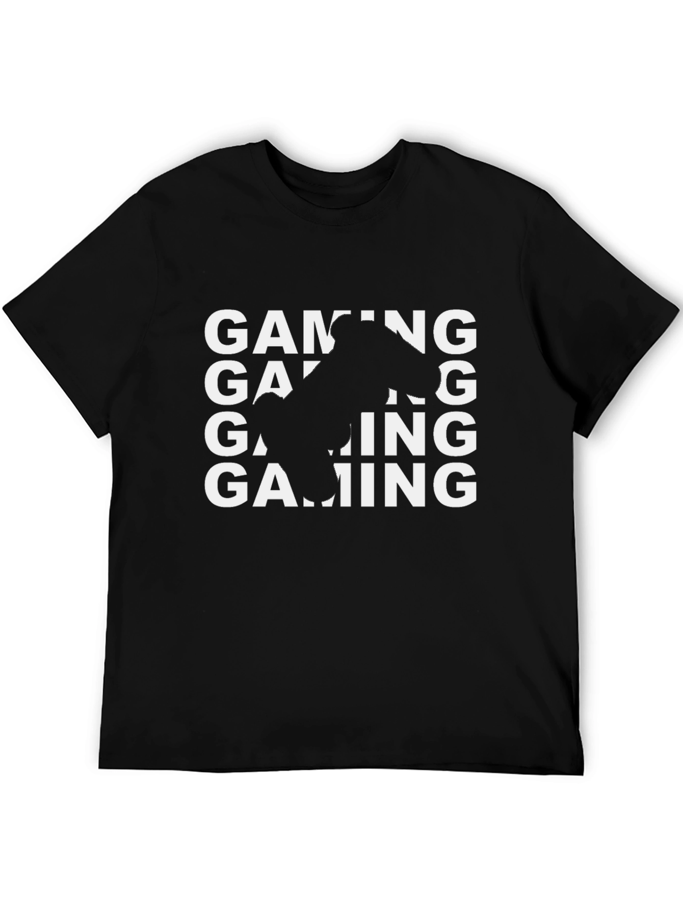 Gaming Controller Graphic Tee - Black Cotton T-Shirt