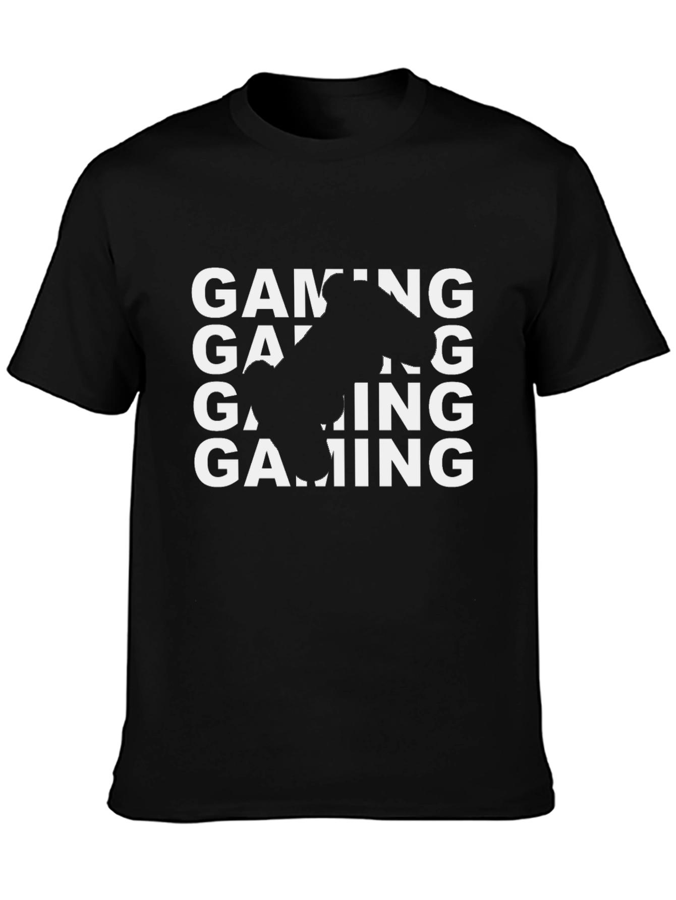 Gaming Controller Graphic Tee - Black Cotton T-Shirt