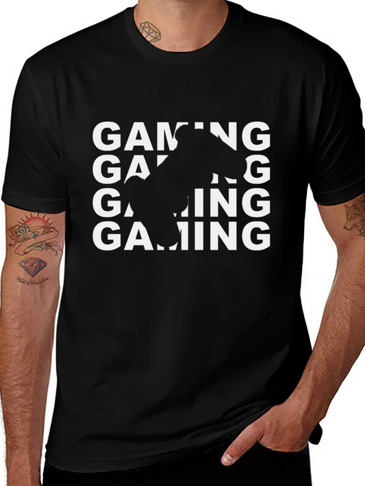 Gaming Controller Graphic Tee - Black Cotton T-Shirt