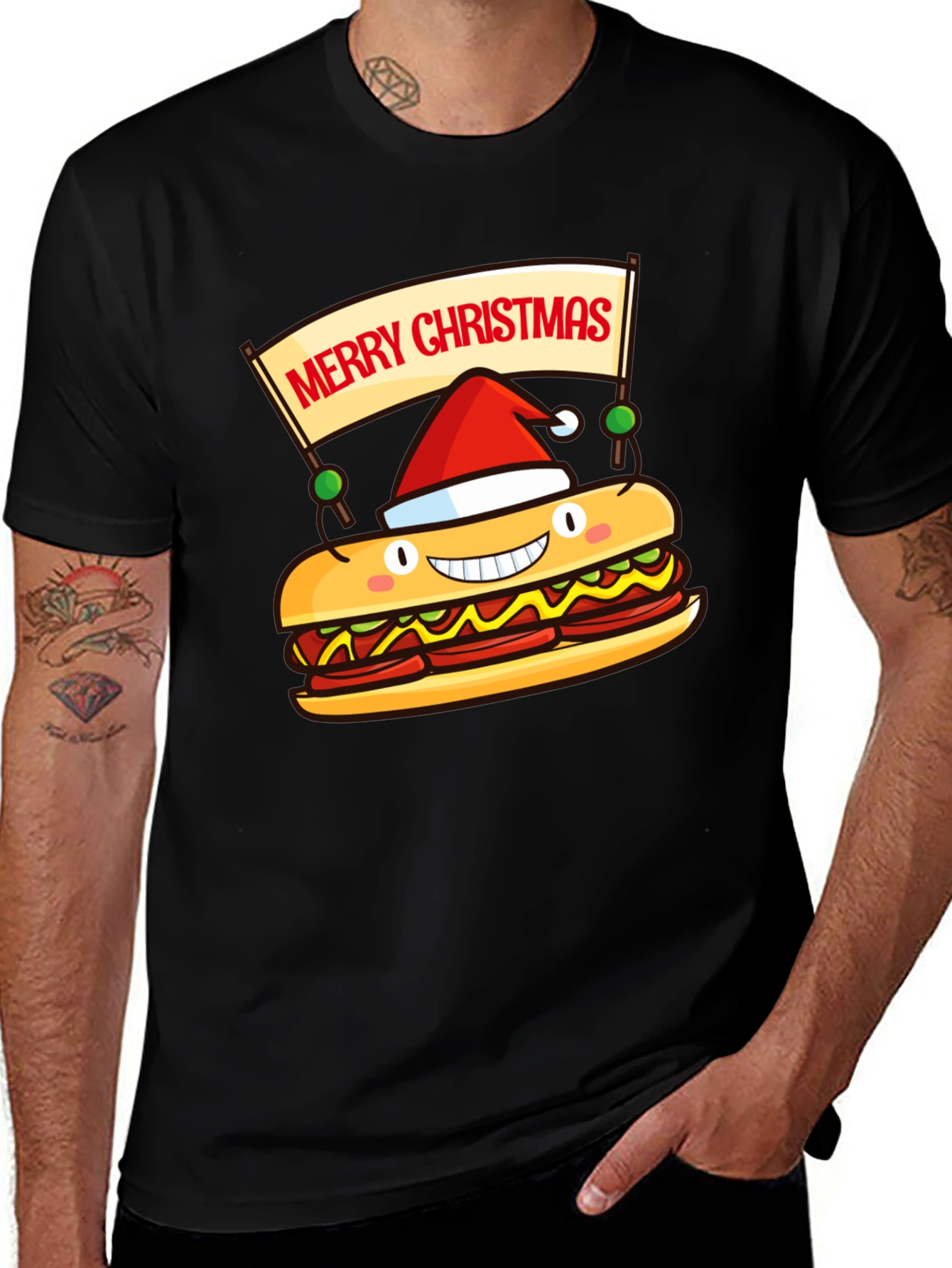 Merry Christmas Sandwich Graphic Tee