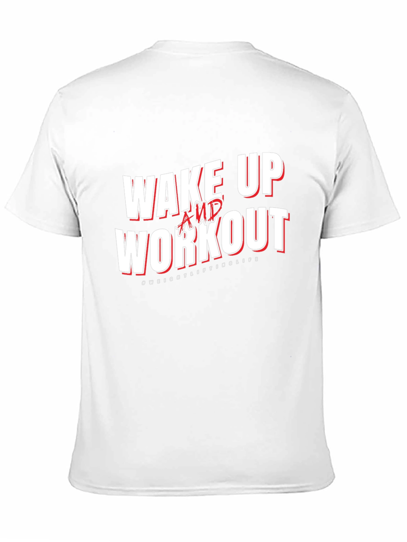 Wake Up and Workout Graphic Print Tee