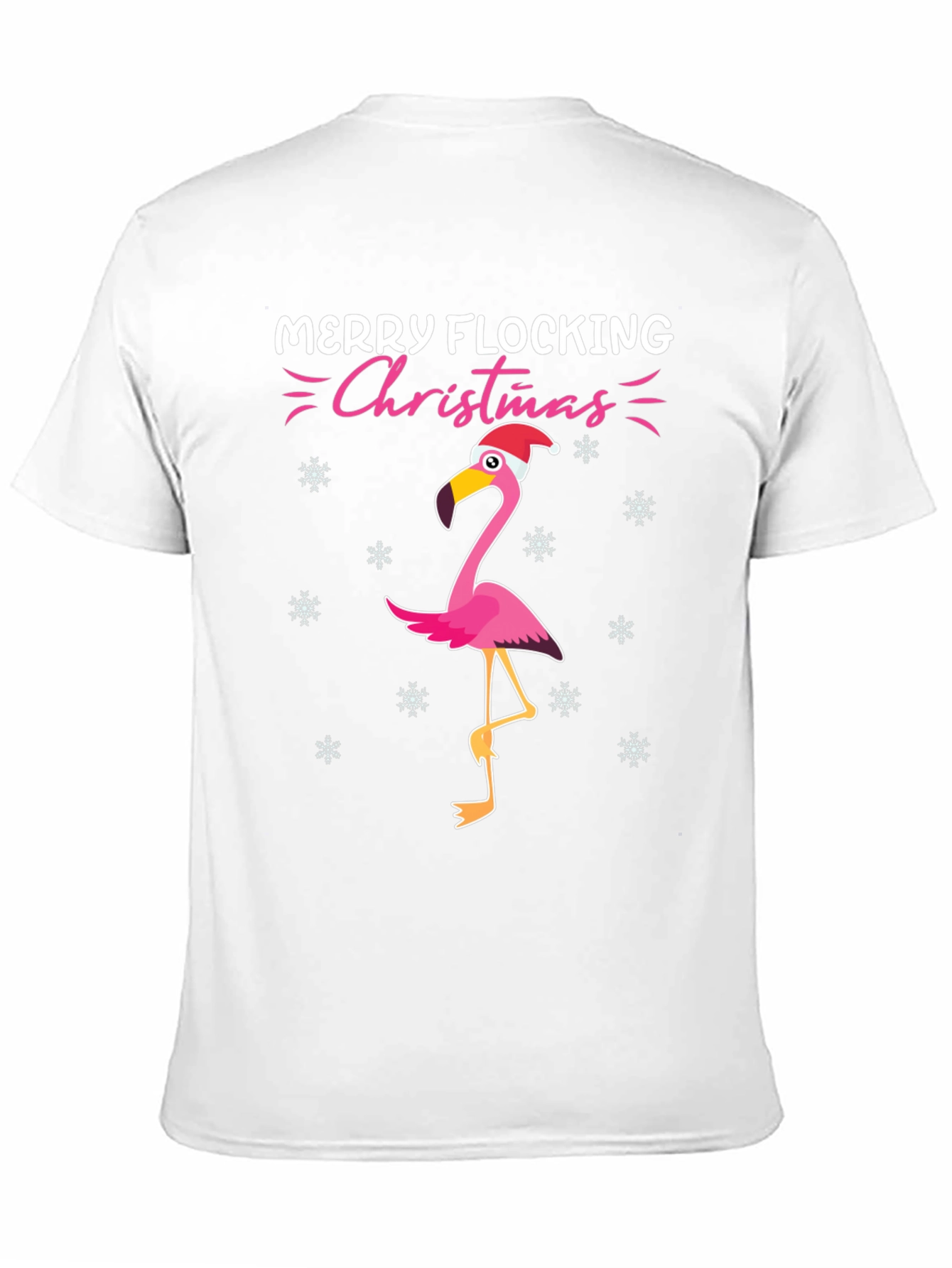 Merry Flocking Christmas Flamingo T-Shirt