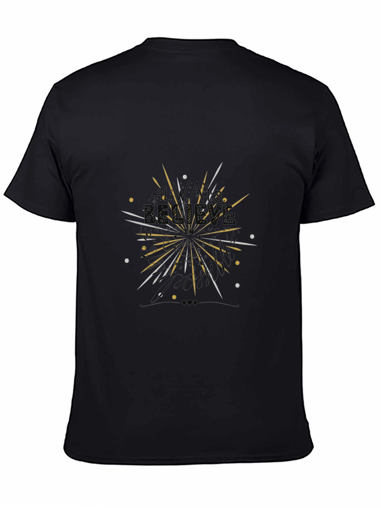 Celebration Graphic Tee - Black Cotton