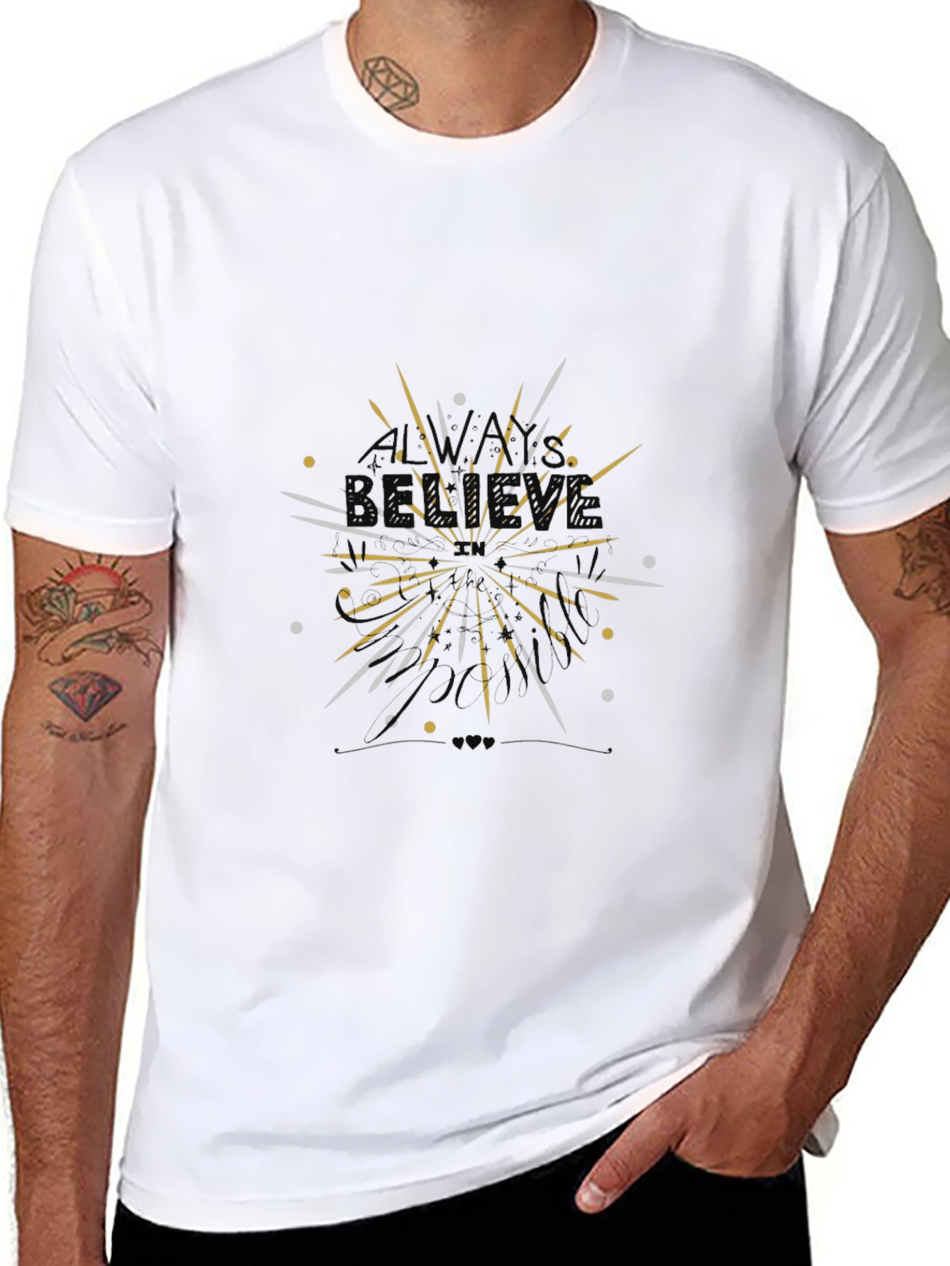 Celebration Graphic Tee - Black Cotton