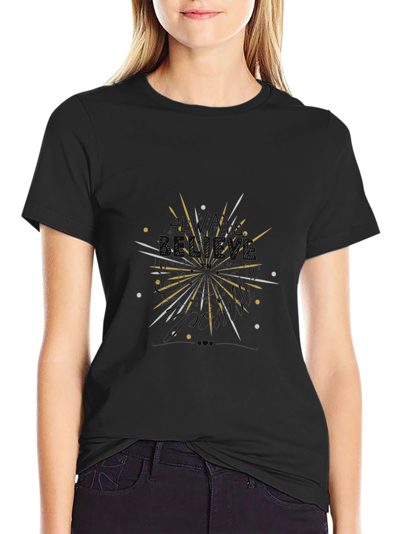 Celebration Graphic Tee - Black Cotton