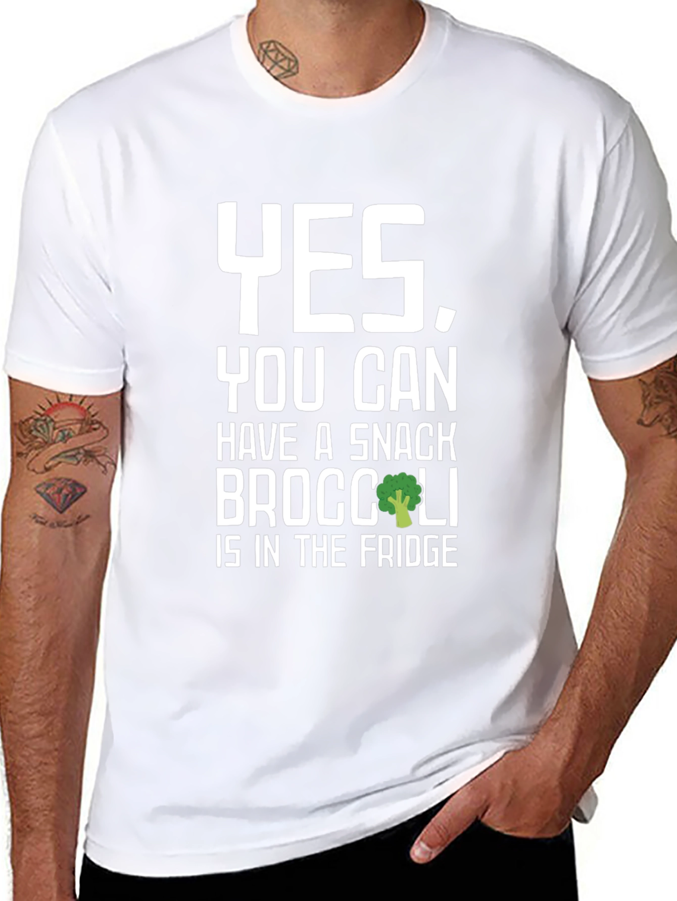 Snack Broccoli T-Shirt - Funny Vegan Tee