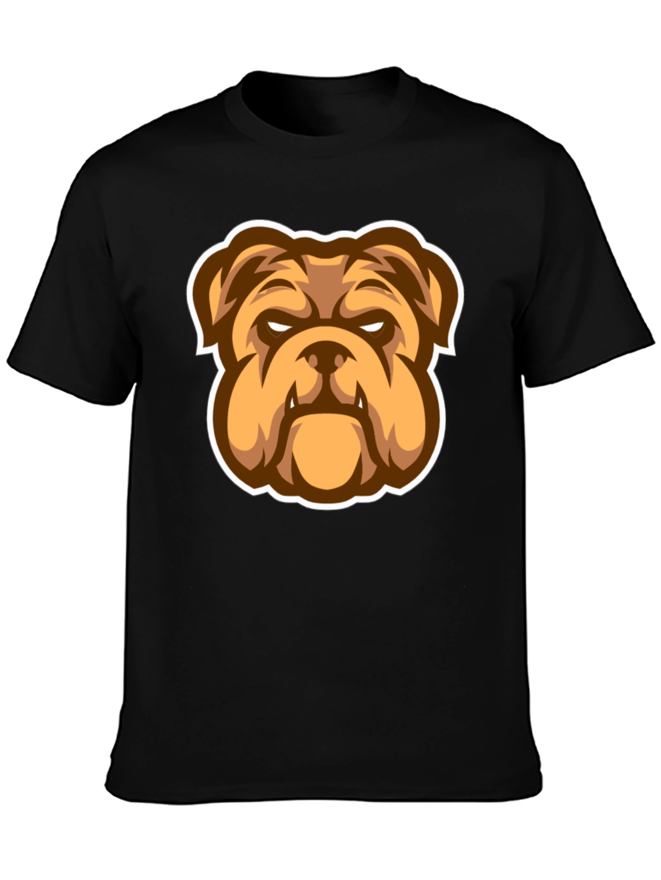 Bulldog Graphic Black T-Shirt - Stylish Mens Tee