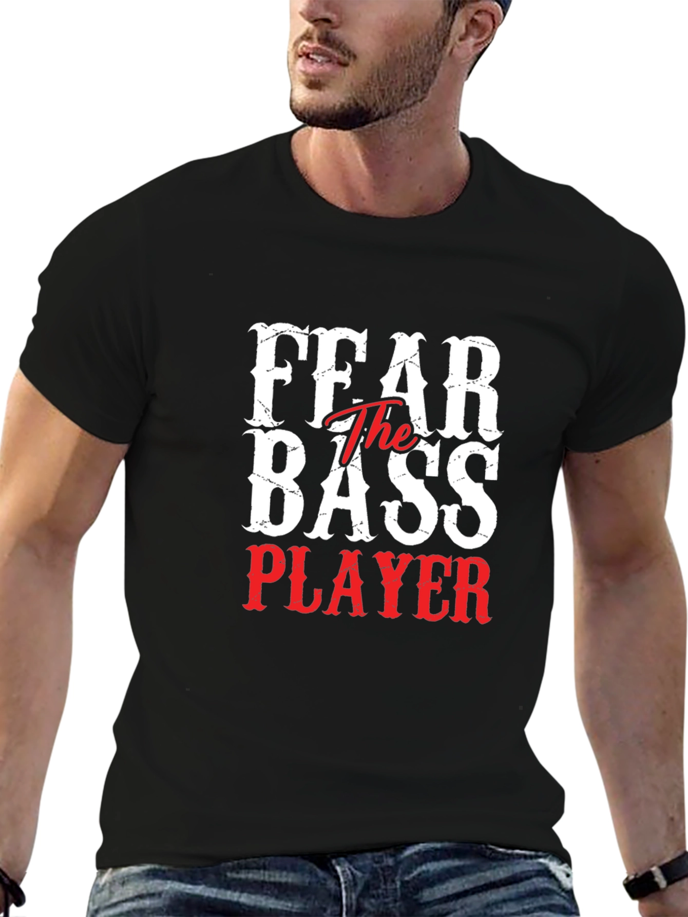 Fear The Bass Player Graphic T-Shirt