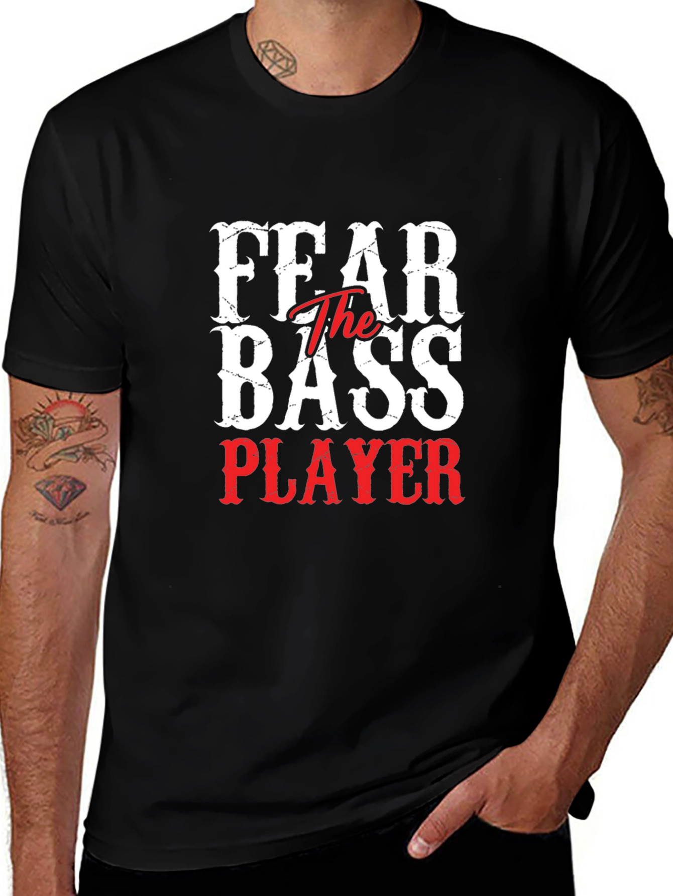 Fear The Bass Player Graphic T-Shirt