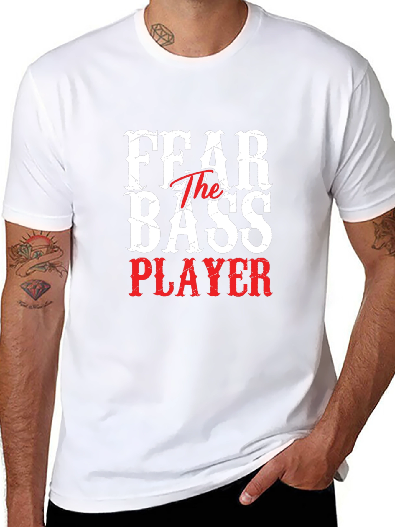 Fear The Bass Player Graphic T-Shirt