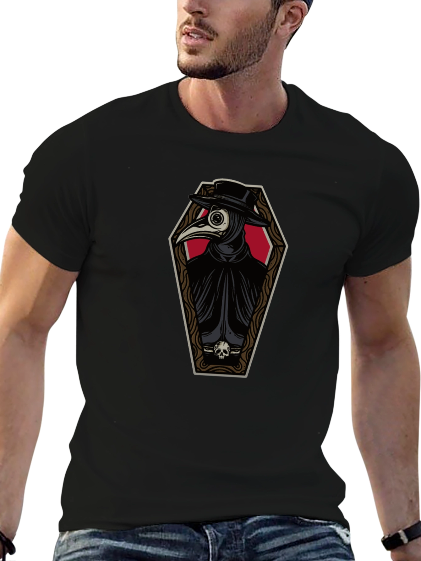 Plague Doctor Coffin T-Shirt