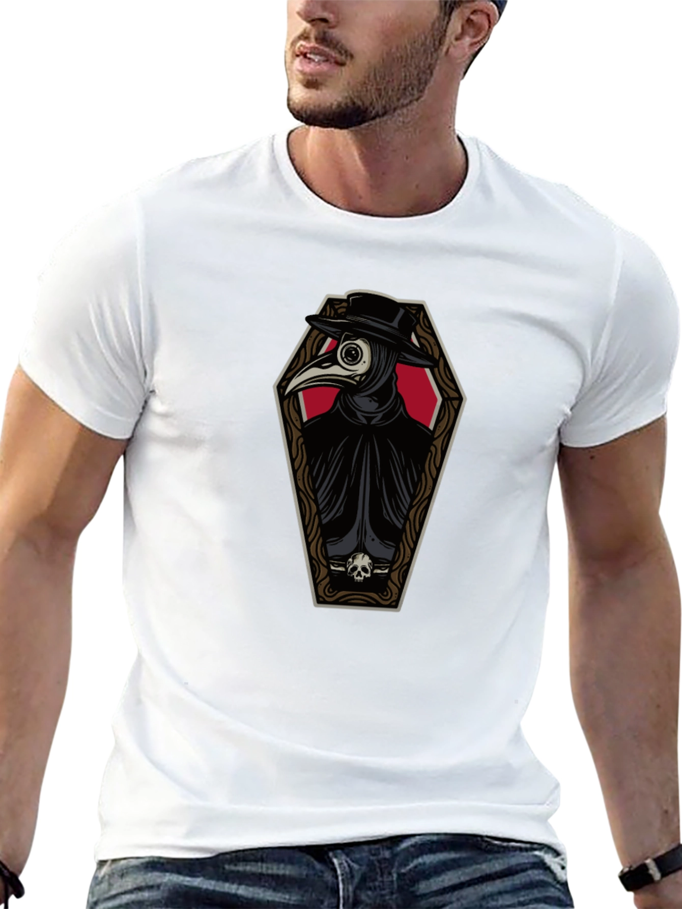 Plague Doctor Coffin T-Shirt