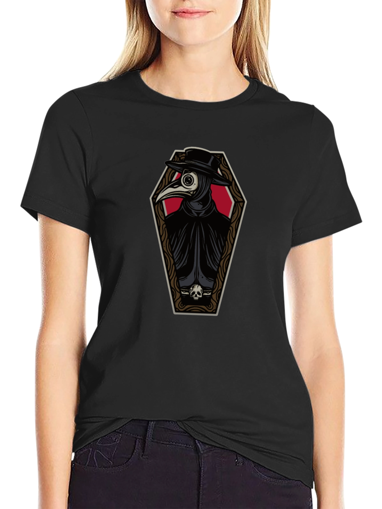 Plague Doctor Coffin T-Shirt