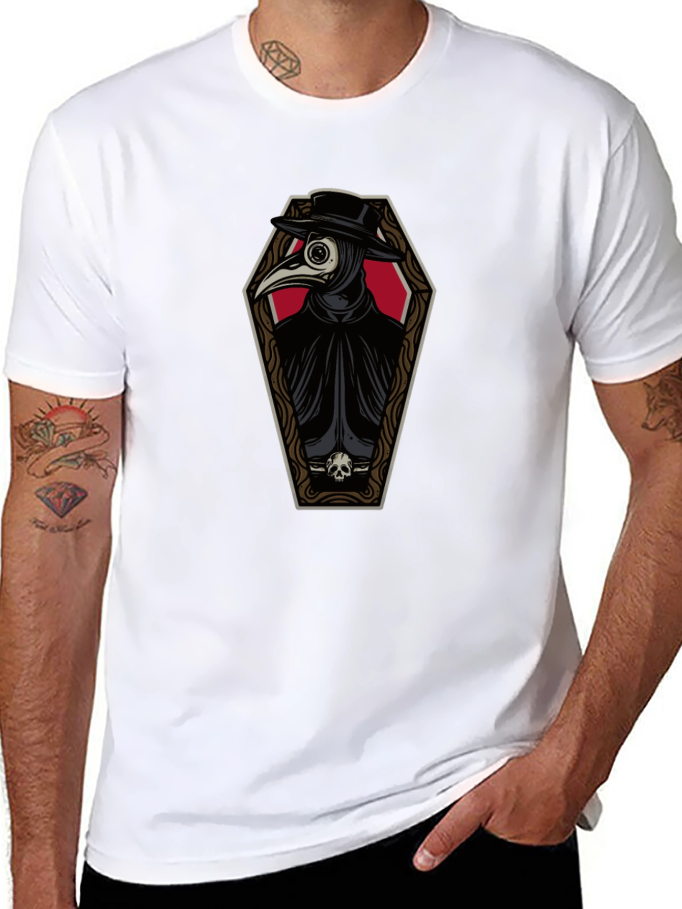 Plague Doctor Coffin T-Shirt