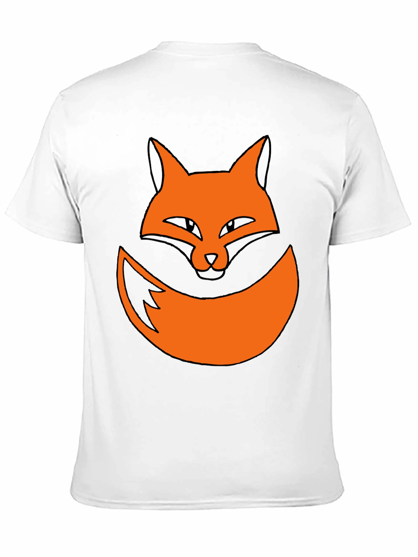 Fox Graphic Tee - Black Cotton Casual Shirt