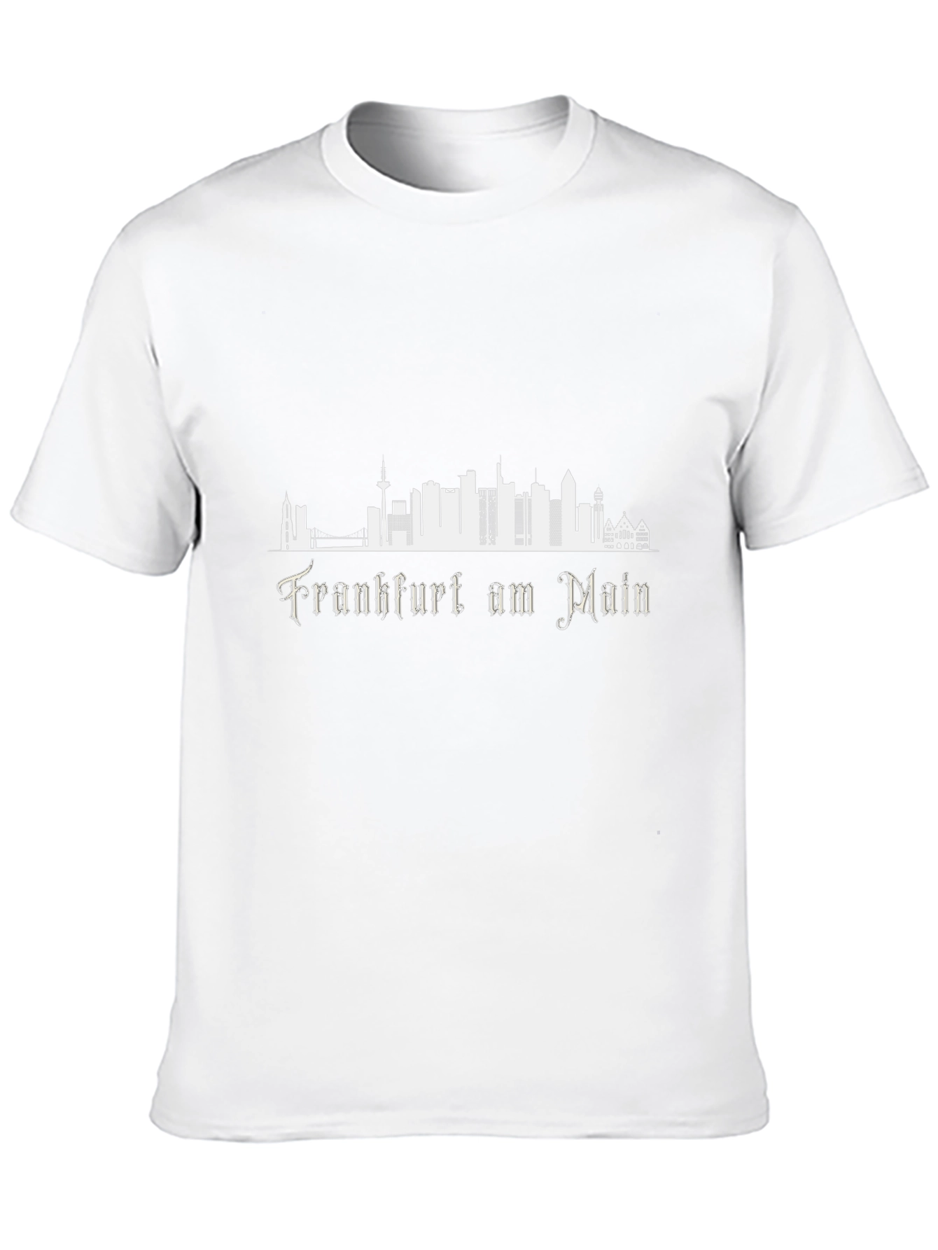 Frankfurt Skyline Graphic Tee - Stylish Cityscape Shirt