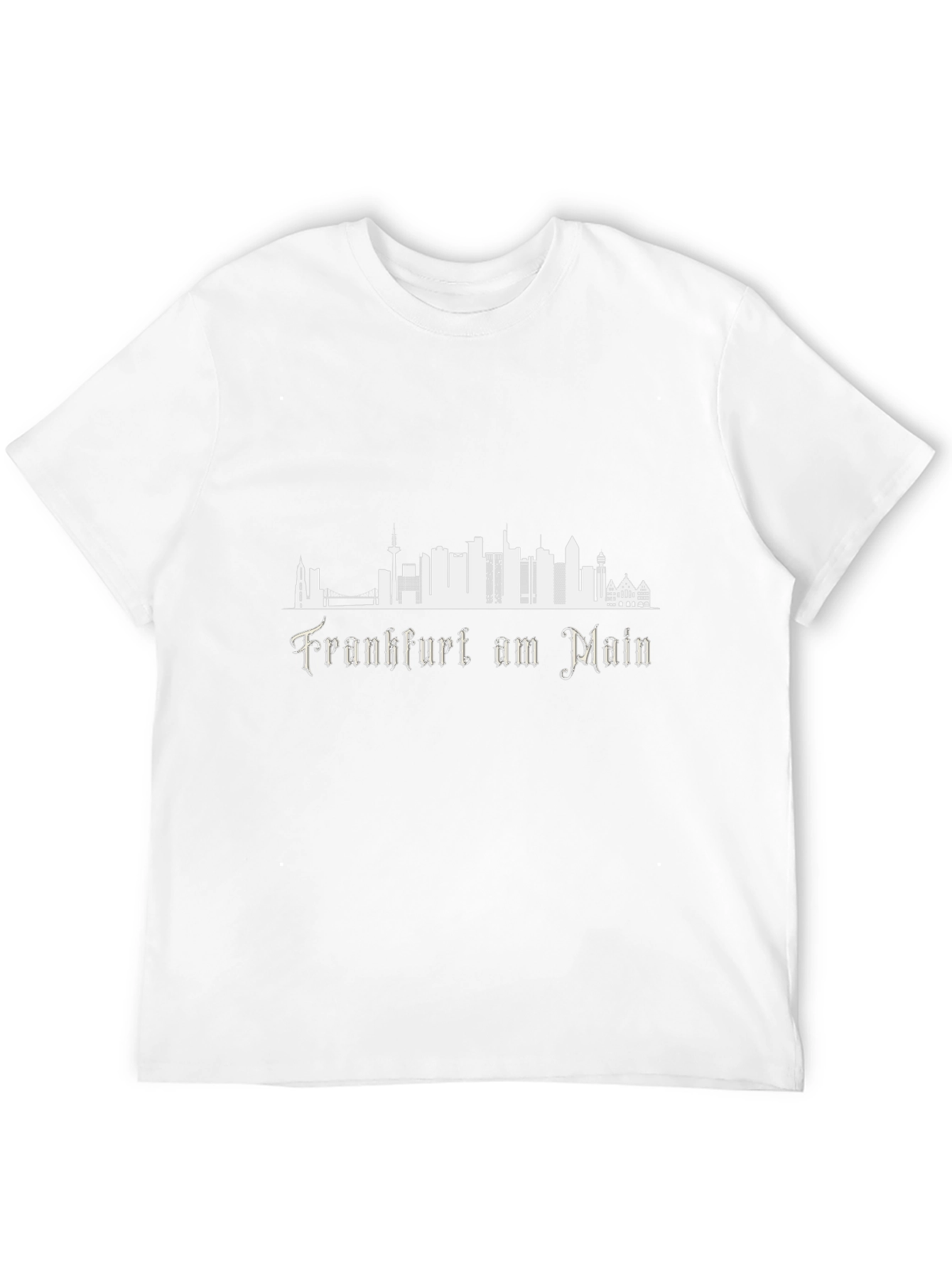 Frankfurt Skyline Graphic Tee - Stylish Cityscape Shirt