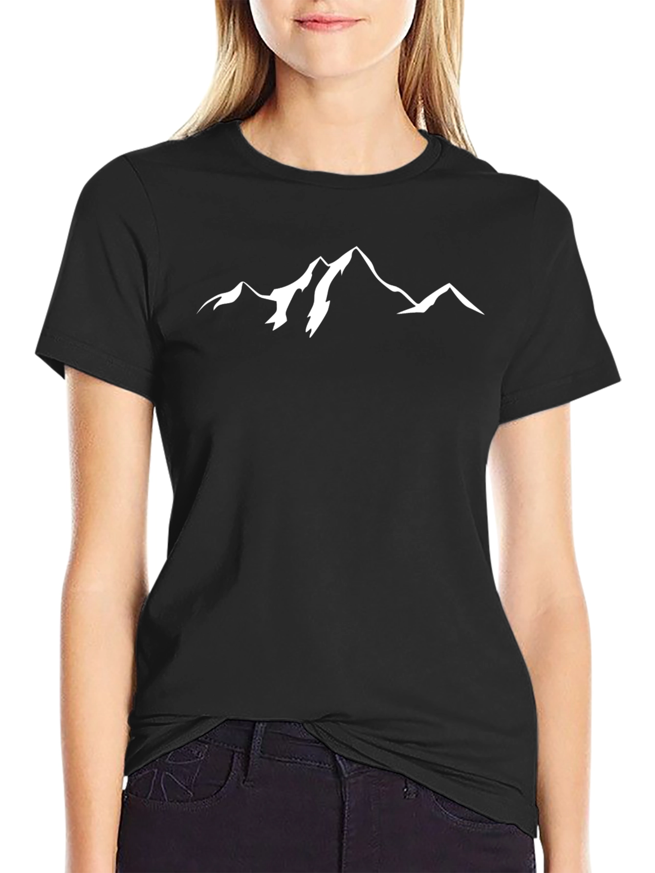 Mountain Graphic Mens Tee - Black