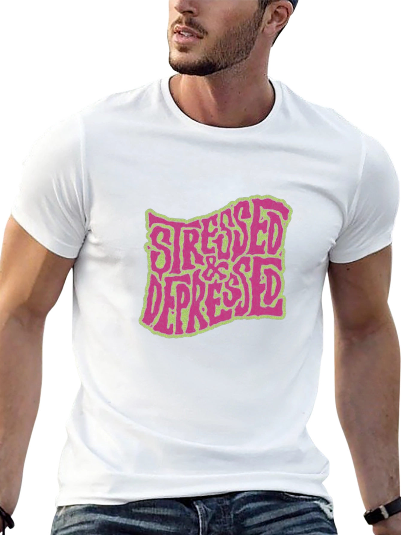 Stressed & Depressed Graphic T-Shirt