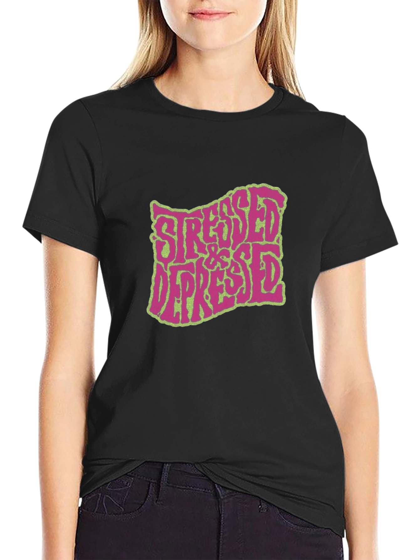 Stressed & Depressed Graphic T-Shirt